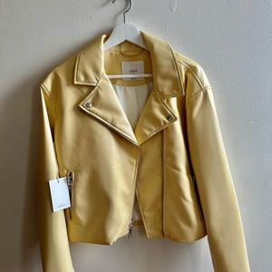 ARITZIA “Diaz” Jacket Faux-Leather Moto Jacket